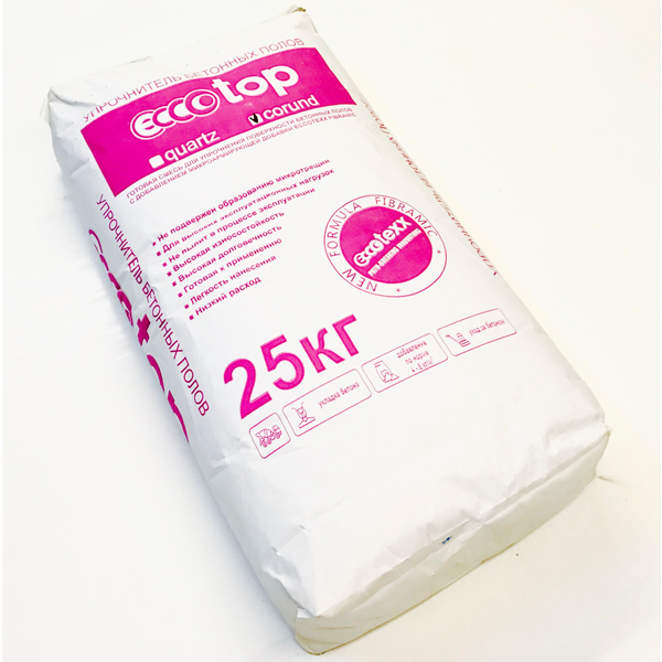 Упрочнитель поверхности бетонного пола EccoTop, с микрофиброй