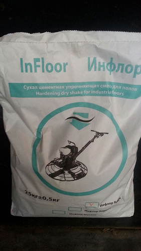 Инфлор Корунд. Упрочнитель поверхности бетонного пола Инфлор Корунд. Упрочнитель поверхности бетонного пола