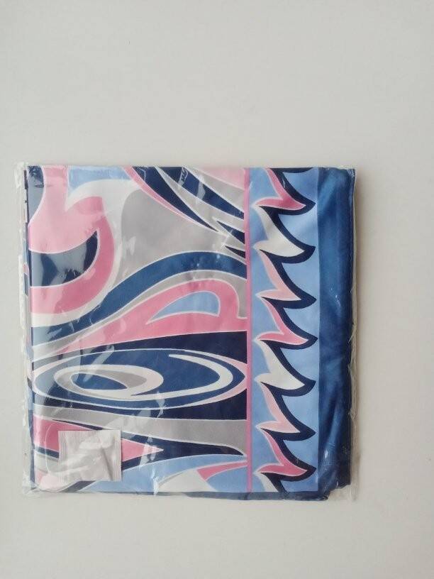 Платок новый каляев шелк цвет голубой розовый синий белый аксессуары женский шаль шарф в Москве фото 2 Личные вещи Москва