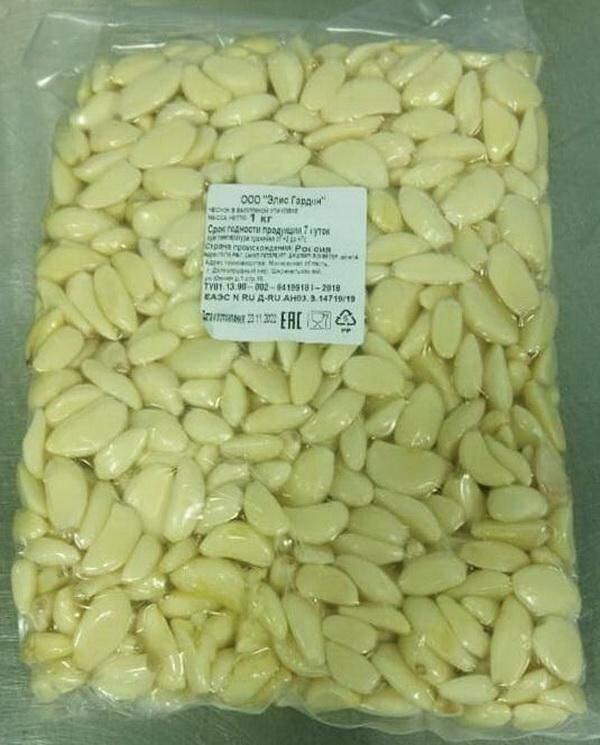 Чеснок очищенный в/у