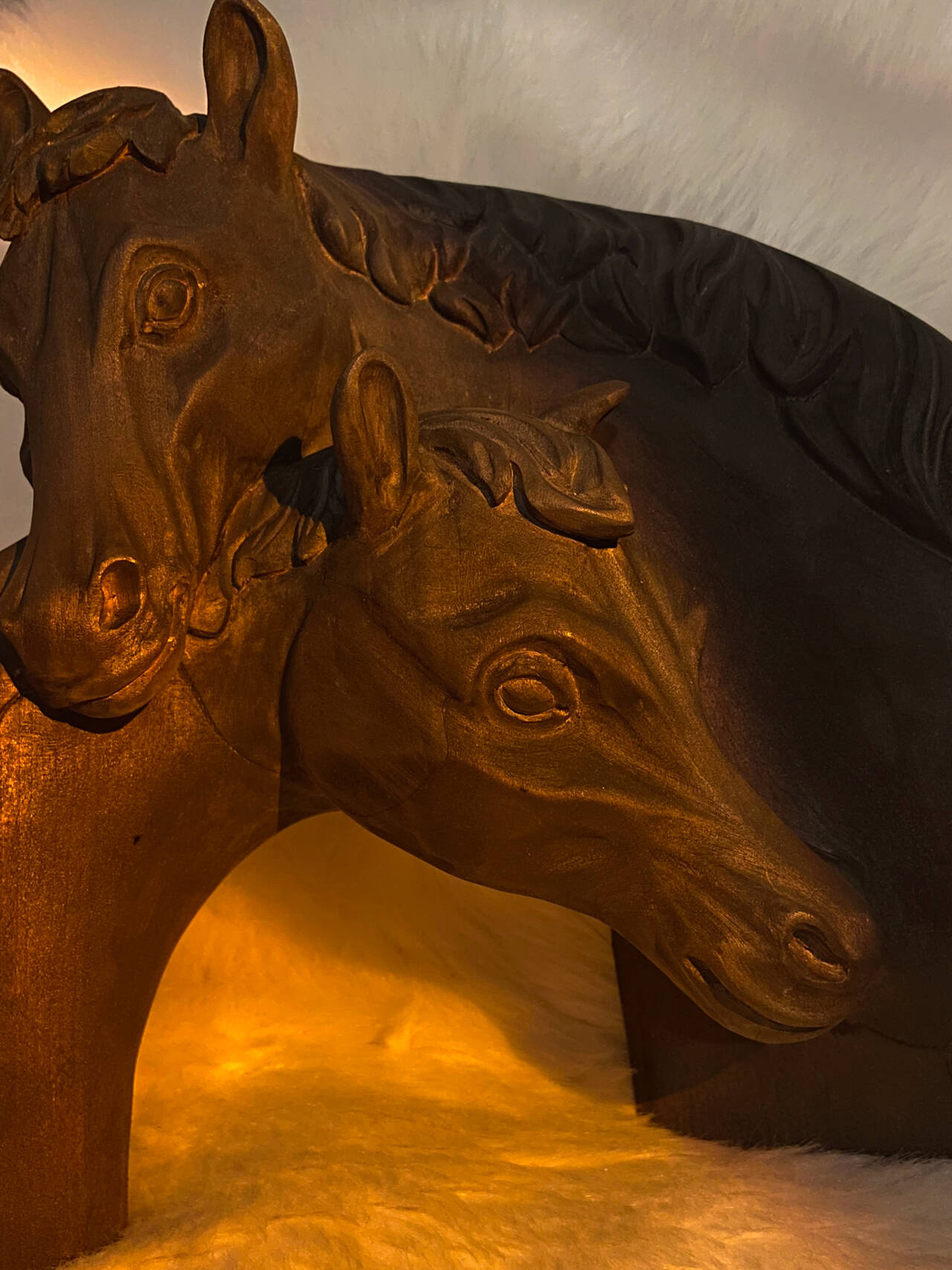 Резная статуэтка «Два коня» в Ставрополе фото 4 Для дома и дачи Ставрополь