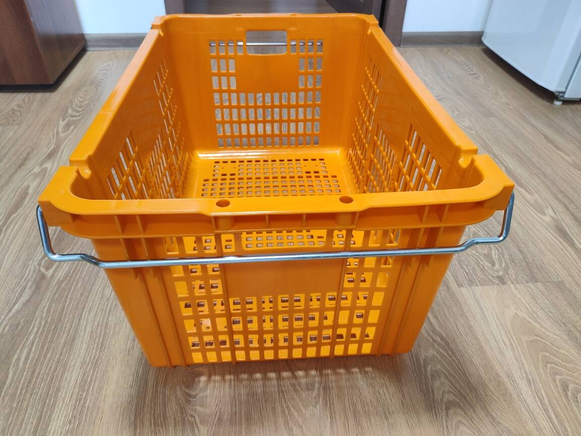 Корзина пищевая, пластиковая перфорированная усиленная