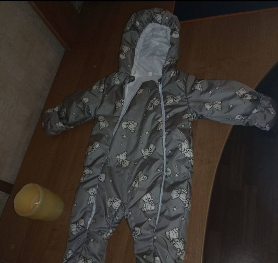 Детский зимний комбинезон на девочку 74