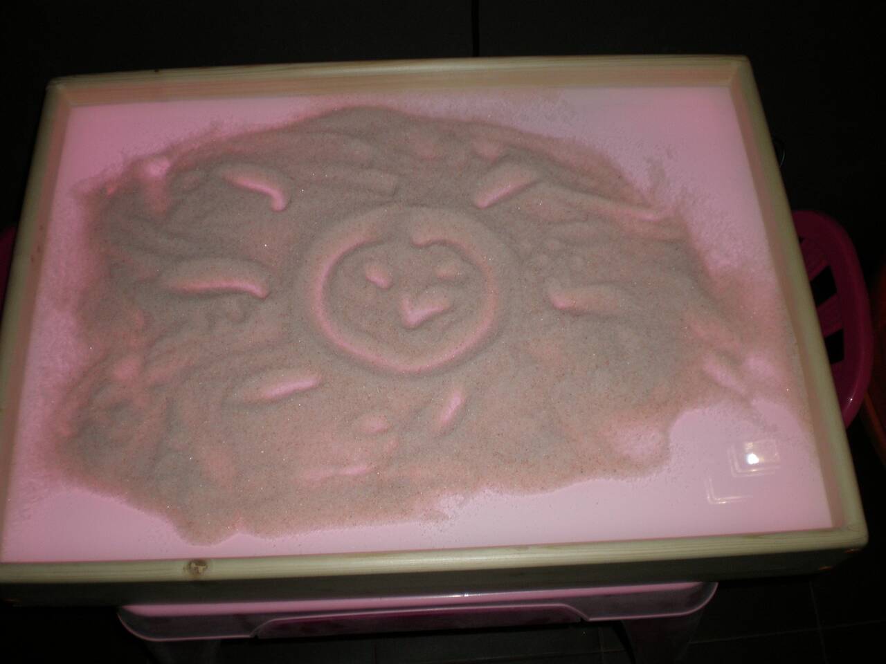 Детская песочница с подсветкой для рисования в песке + стульчик в Архангельске фото 2 Личные вещи Архангельск