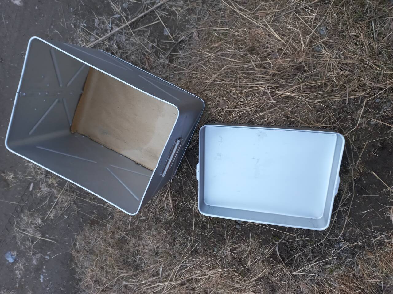 Ящик для хранения новый.  Алюминиевые  Металлический.  Доставка по России 