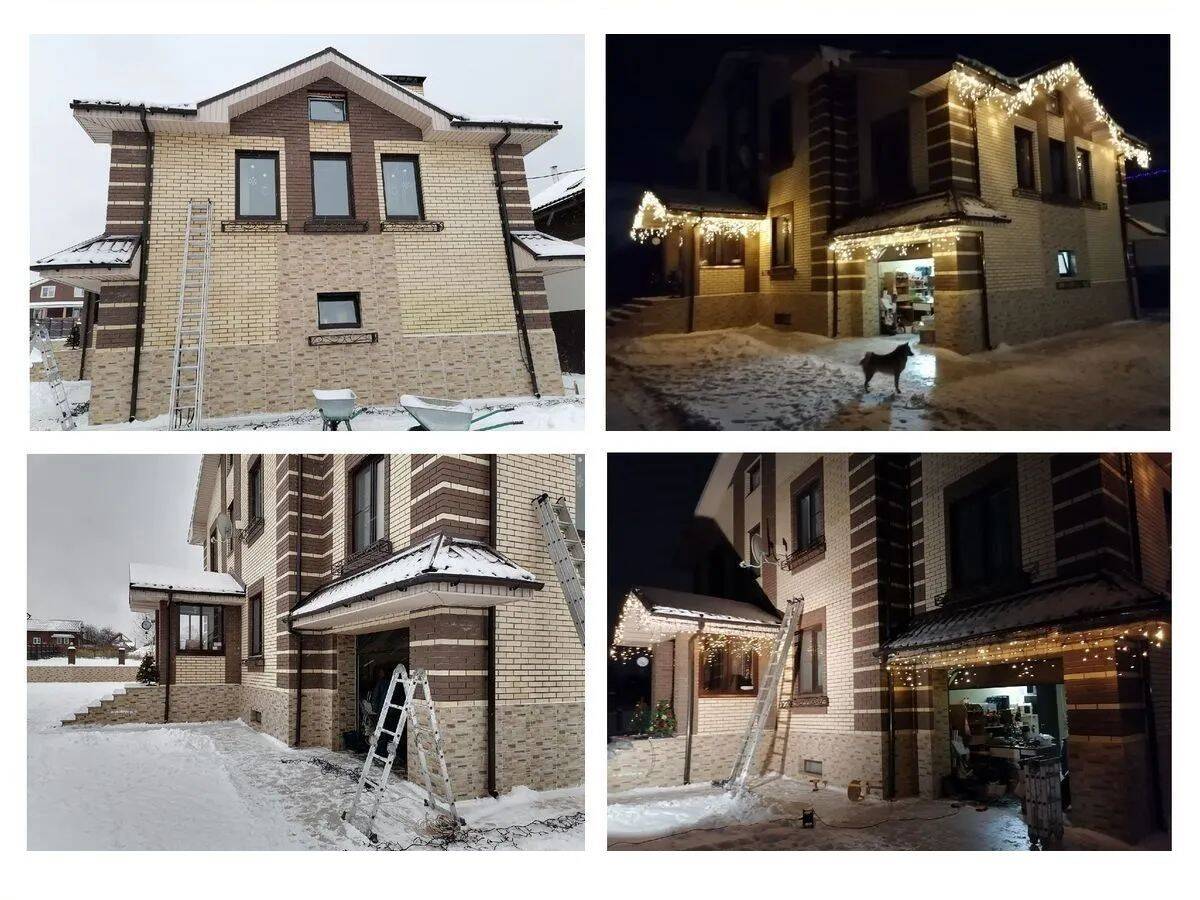 Монтаж гирлянд под ключ, без переплаты и посредников. в Нижнем Новгороде фото 4 Услуги Нижний Новгород