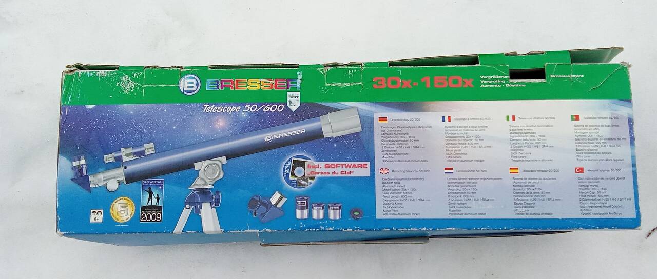 Телескоп Bresser 50/600 идеальный подарок для ребенка от 6 лет.  в Архангельске фото 2 Личные вещи Архангельск