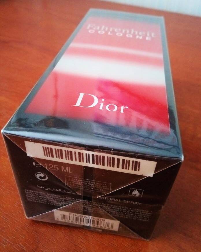 Dior Fahrenheit Cologne 2015 г. (первый выпуск) в Москве фото 4 Личные вещи Москва