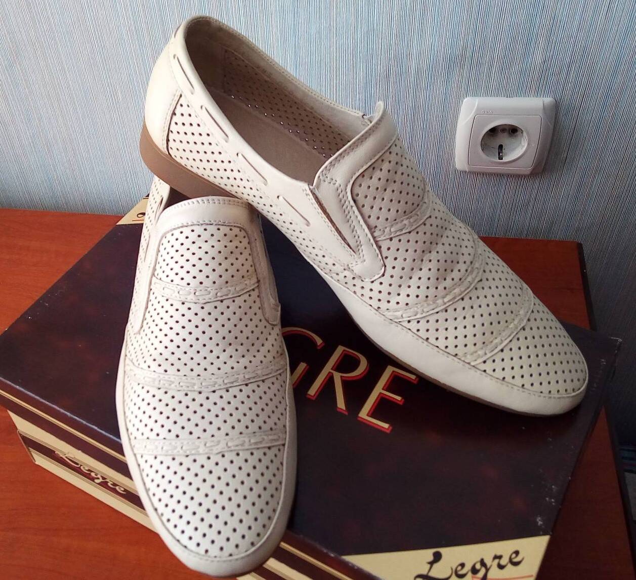 Мужские летние туфли Legre (Россия) нат.кожа р.43 в Москве фото 1 Личные вещи Москва