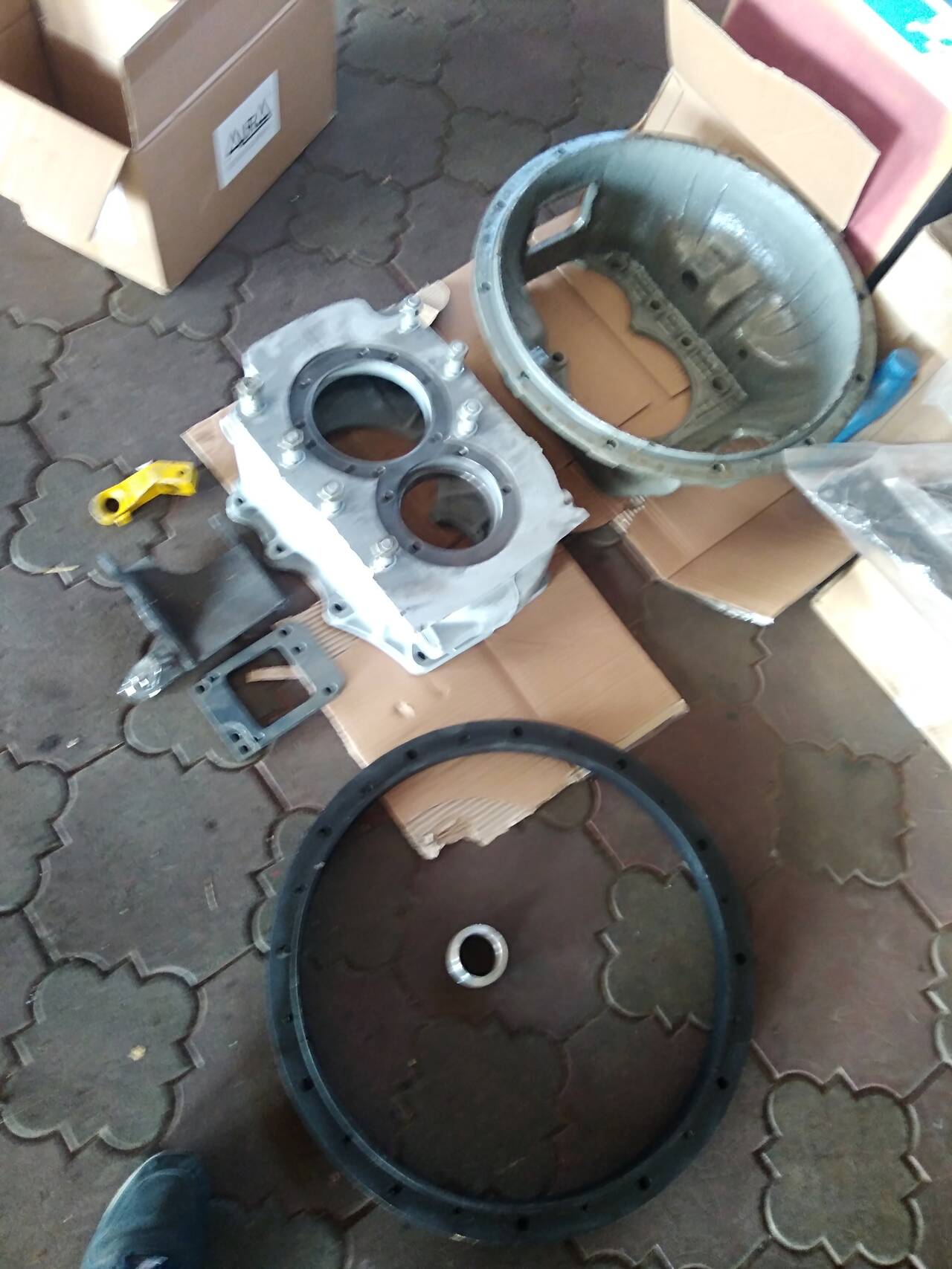 пластина стыковки с кпп КамАЗ. ZF для ямз 