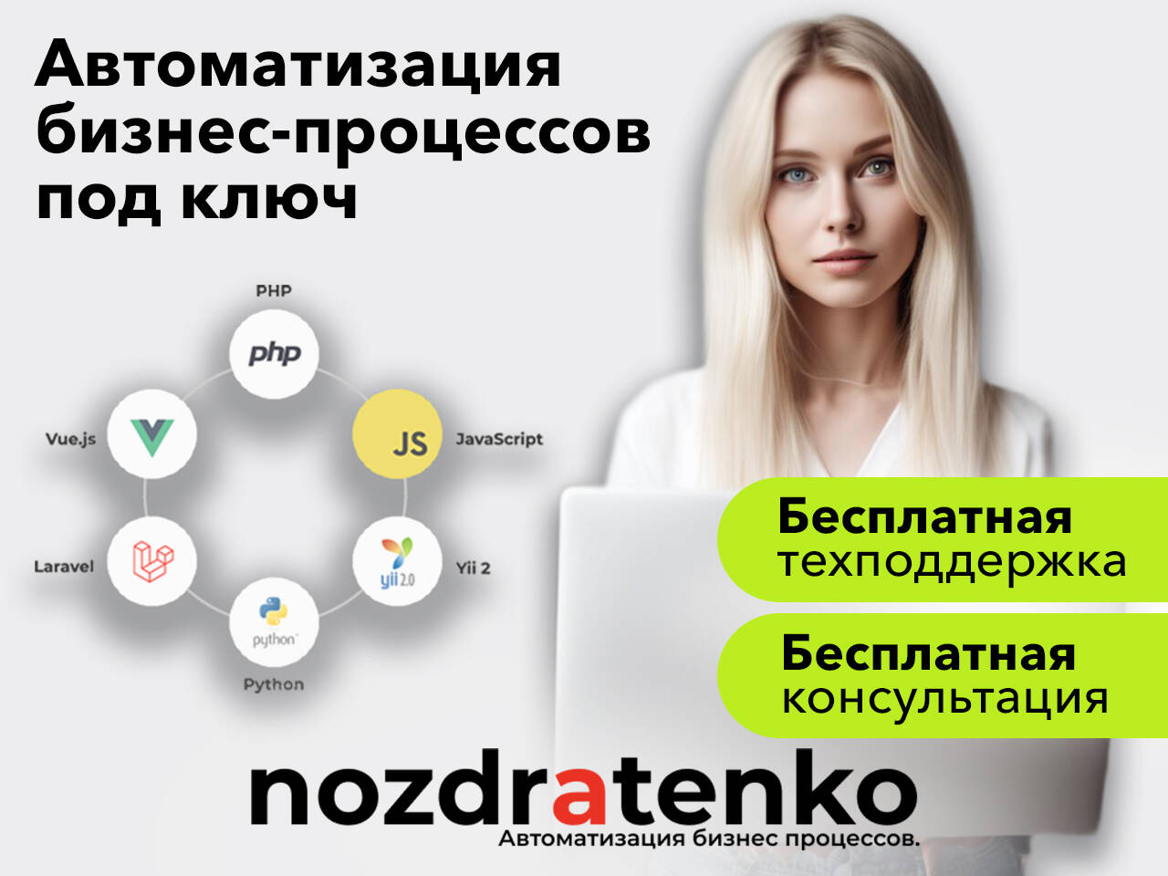 Комплексная автоматизация и цифровизация бизнеса под ключ. Разработка CRM, MVP.