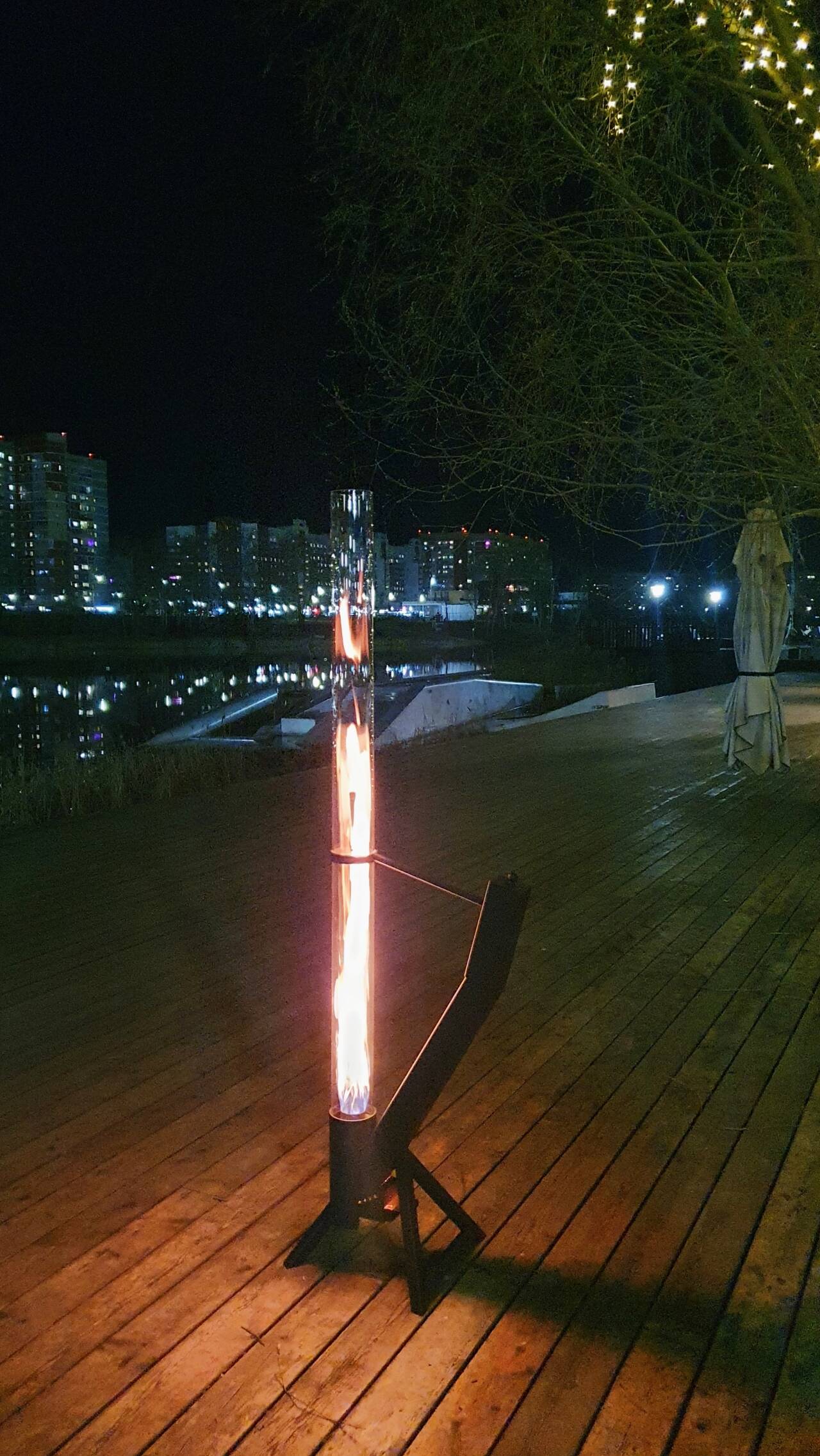 Пеллетный светильник.Уличный камин в Москве фото 5 Для дома и дачи Москва