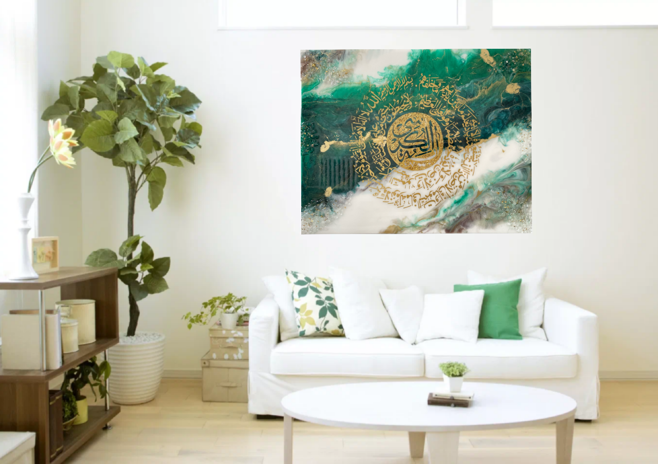 Картина-Шамаиль из эпоксидной смолы 