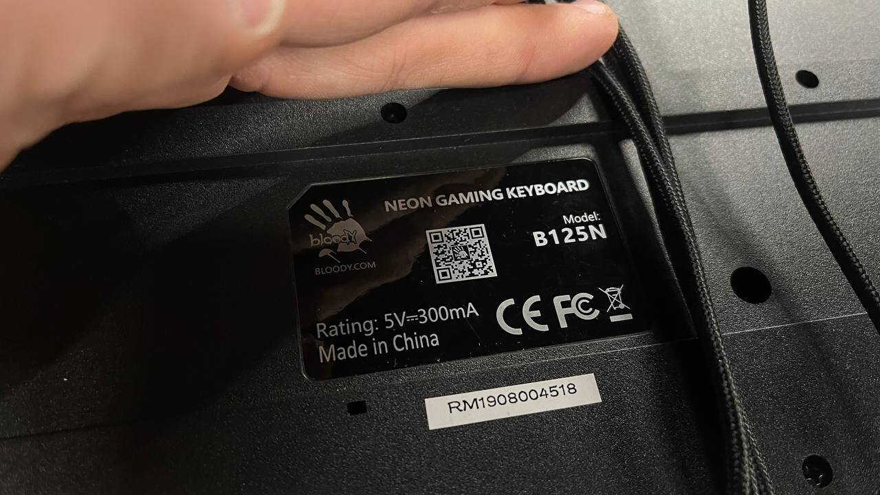 Клавиатура A4Tech Bloody B125N в Москве фото 4 Бытовая электроника Москва