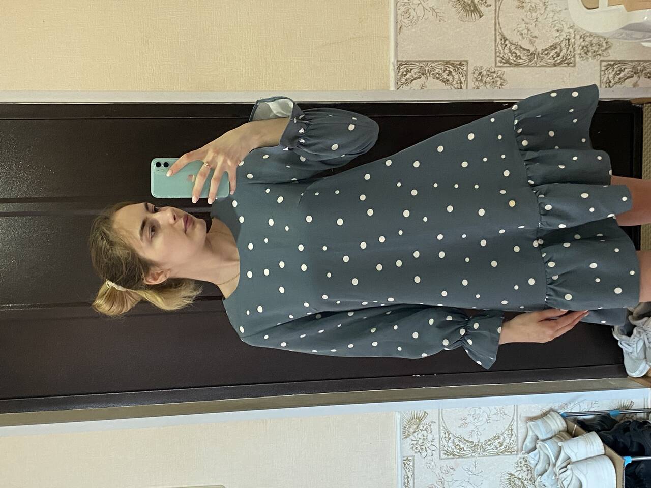 Платье в горошек 42 размер Платье в горошек 42 размер