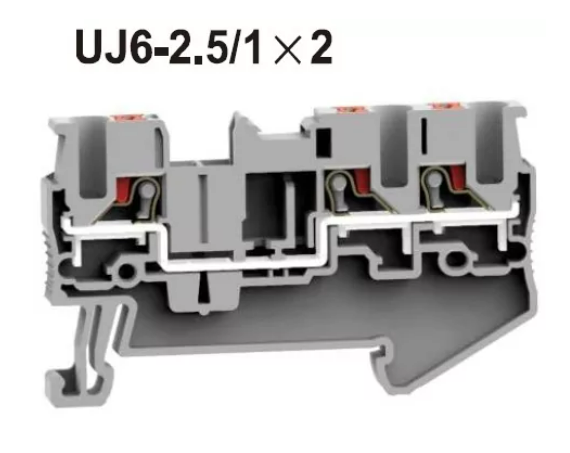 Продам клеммы  (421463) UJ6-2.51X2 Push-in проходная в Москве фото 1 Транспорт Москва