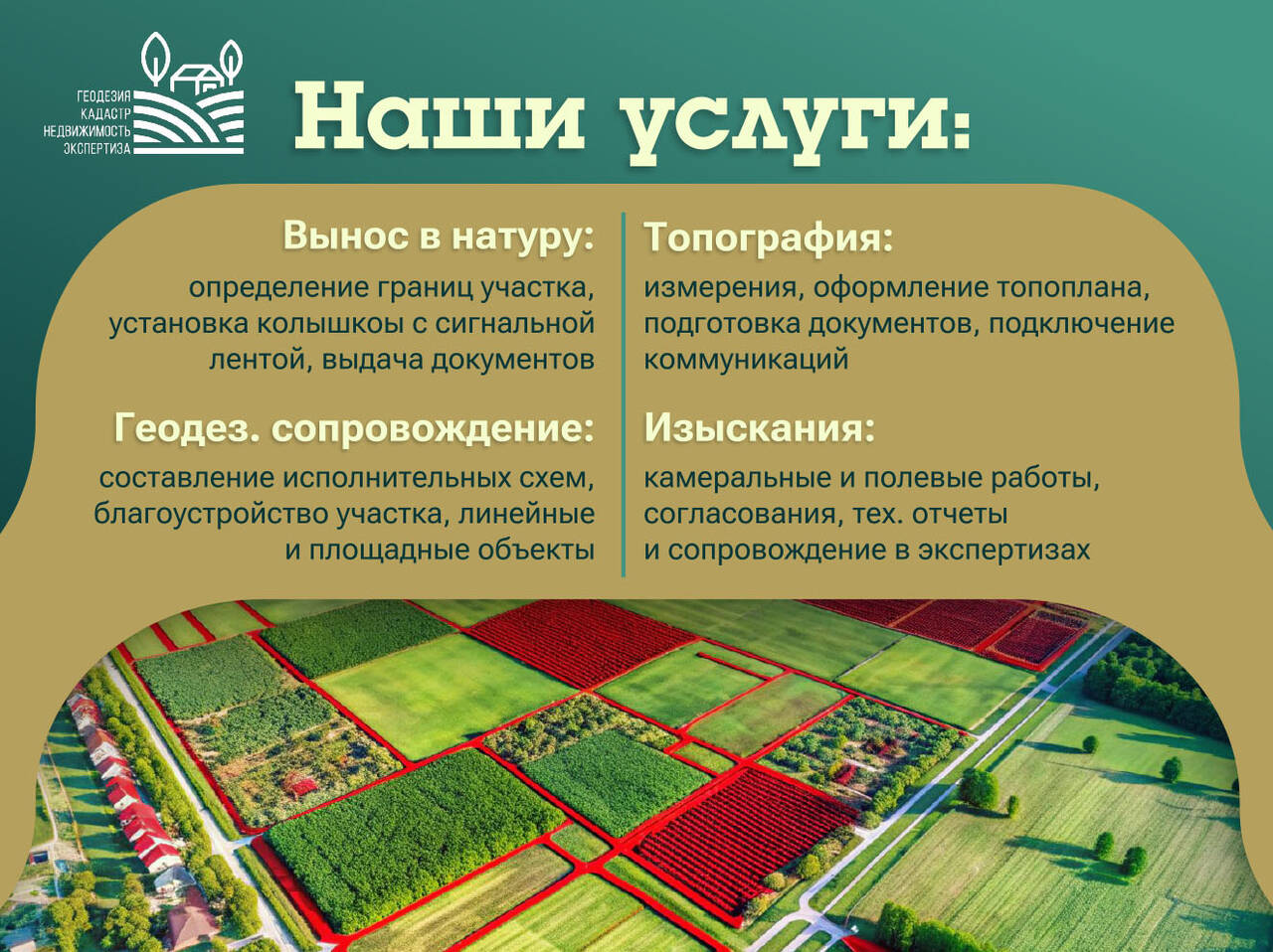 Геодезия участка. Гарантия выполнения работ в Чехове фото 4 Услуги Чехов