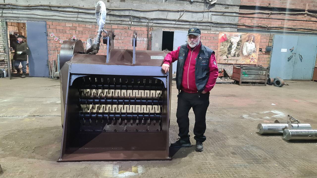 Ковш просеивающий для экскаватора
