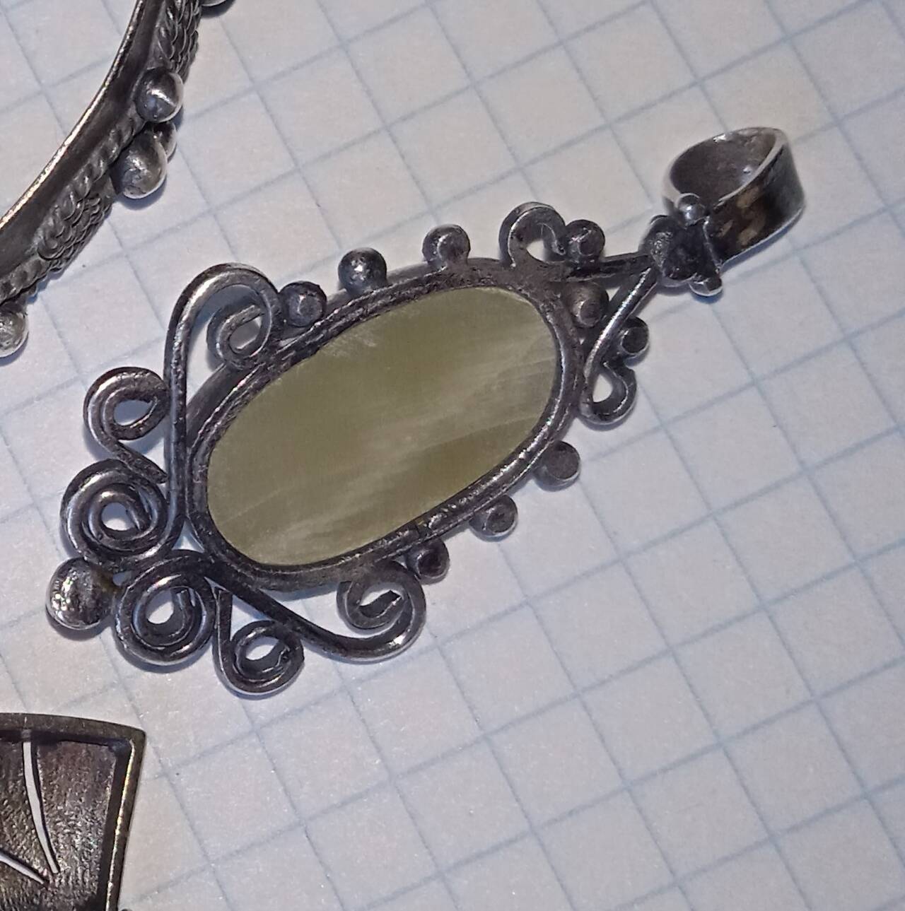 Кулон оникс в серебре СССР в Москве фото 4 Личные вещи Москва