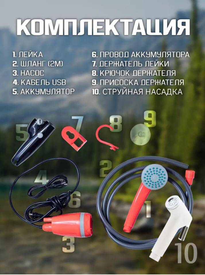 Портативный душ, для дома и дачи.  в Москве фото 2 Бытовая электроника Москва