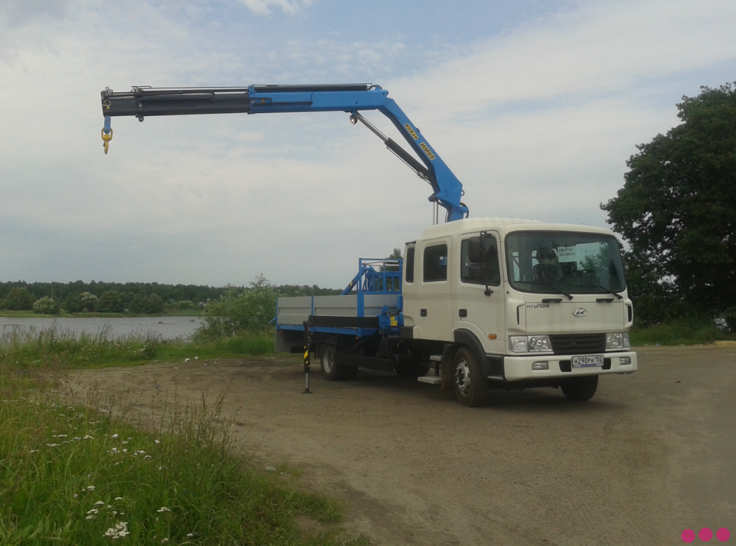 Услуги Манипулятора HYUNDAI HD 120 ДВУХРЯДНАЯ КАБИНА в Санкт-Петербурге фото 3 Услуги Санкт-Петербург