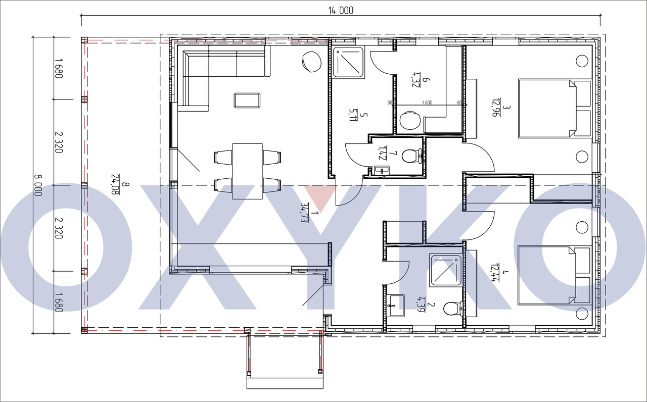 Дом, КОМФОРТ+ 99,1 м² в посёлке «Барыбино Восточное» в Домодедово фото 4 Недвижимость Домодедово
