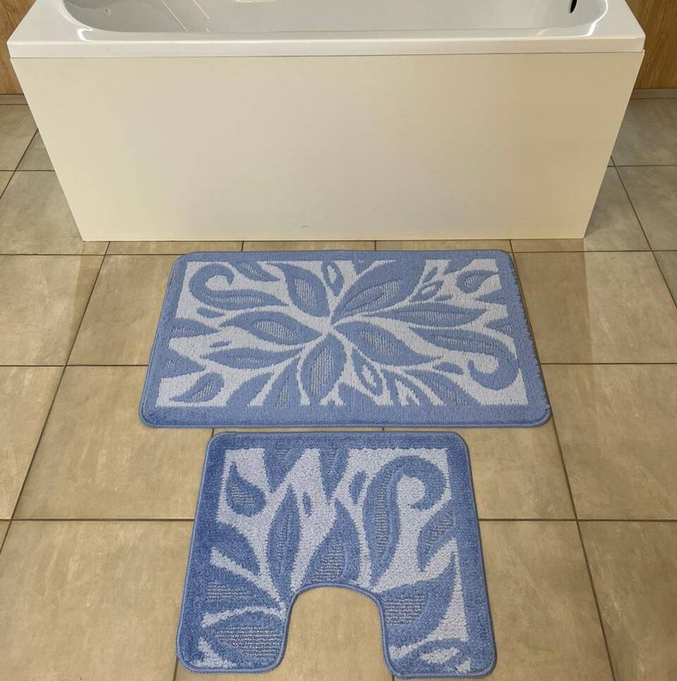 Комплект ковриков в ванну и туалет