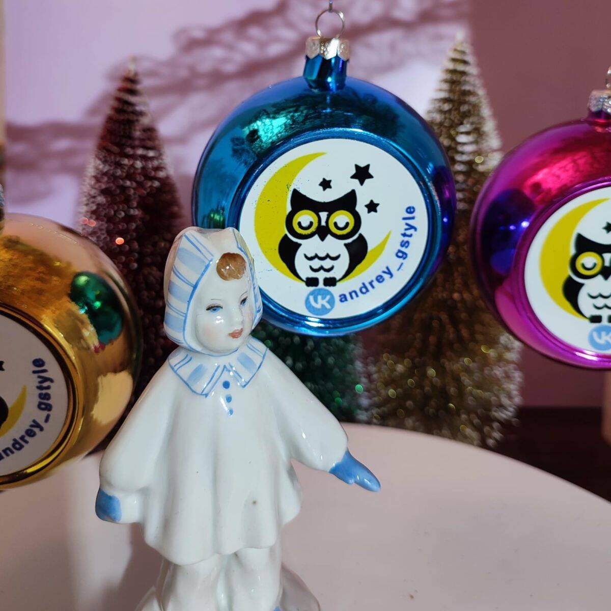 Логотип на новогодних шарах в Химах фото 4 Услуги Химки