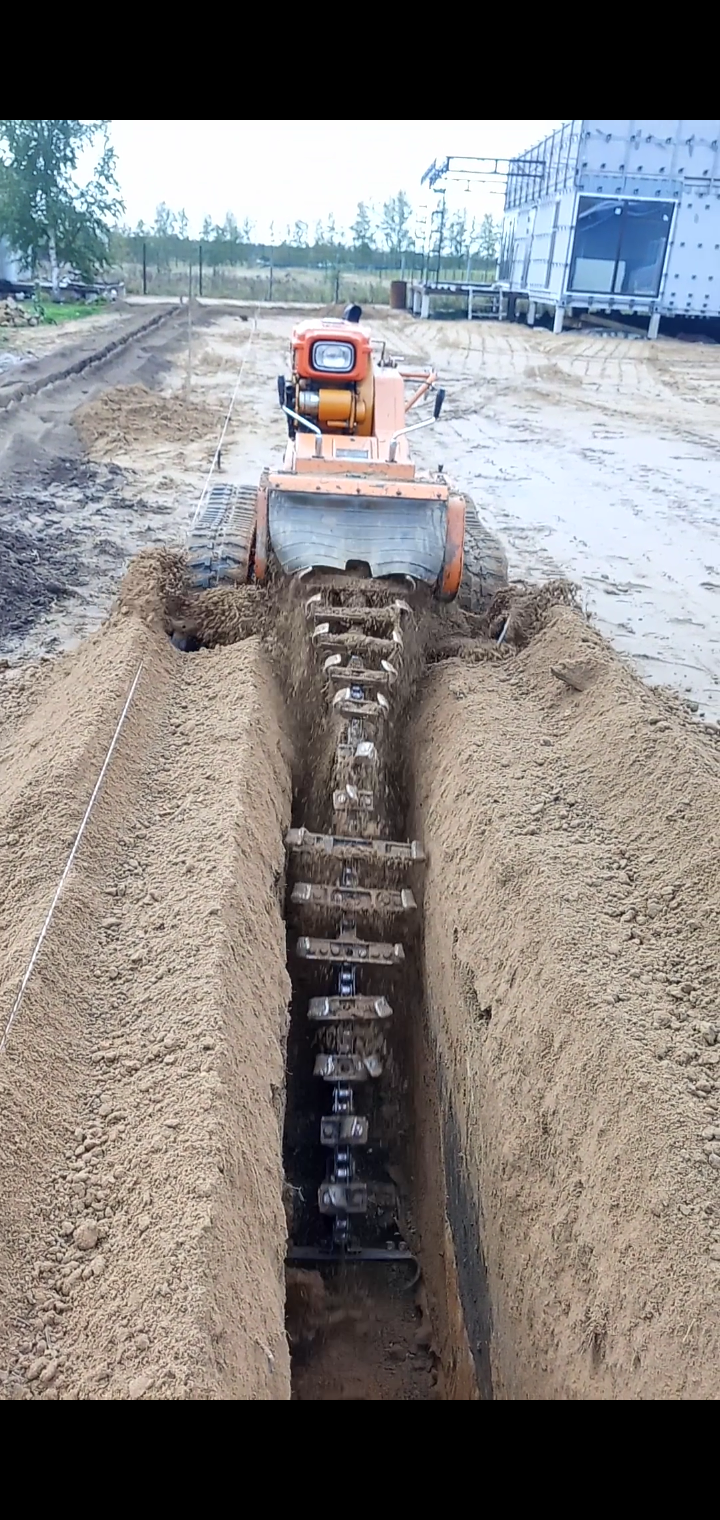 Услуга траншеекопателя( копка траншей)