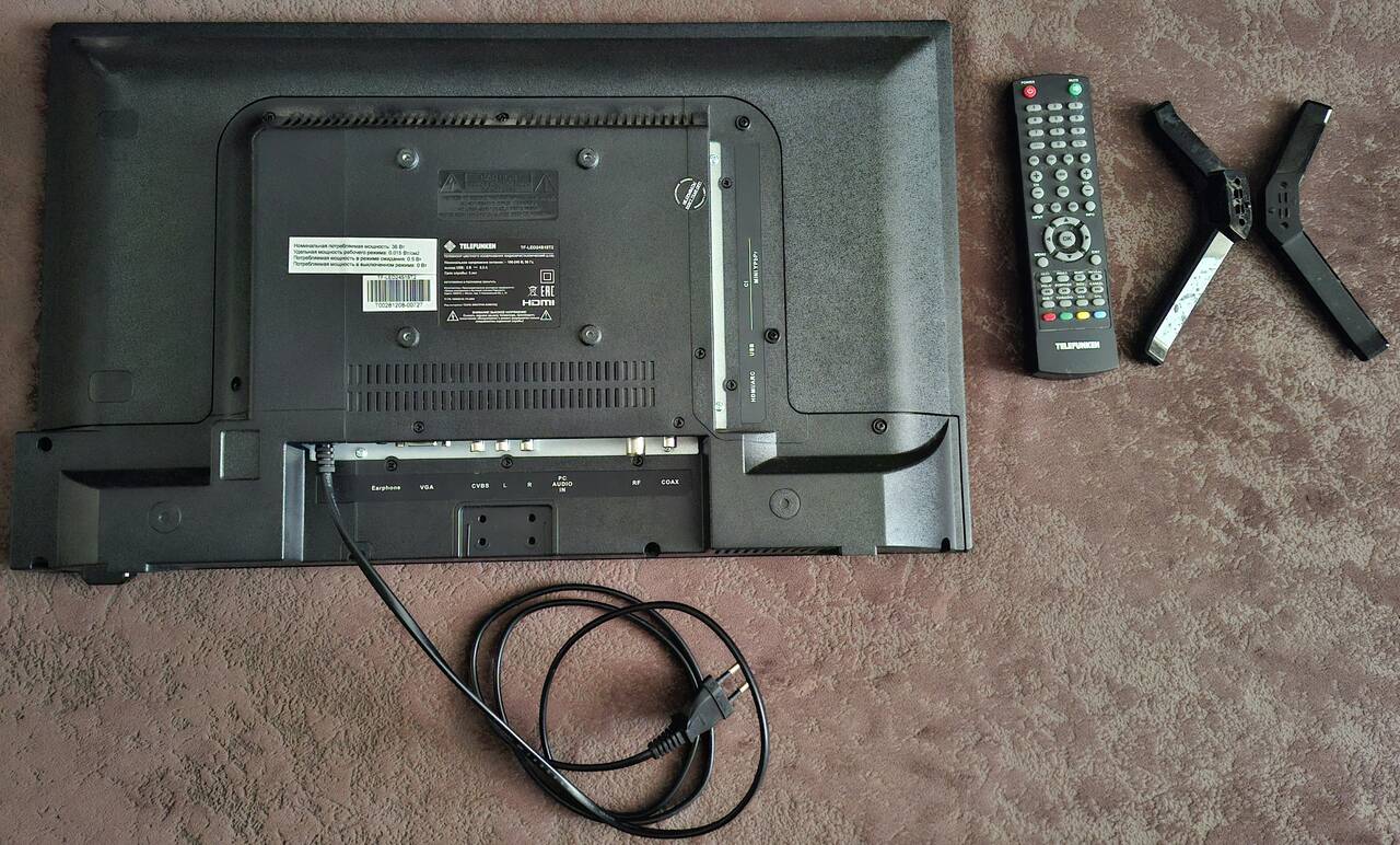 телевизор Telefunken TF-LED24S18T2 24 дюйма, не смарт в Симферополе фото 2 Бытовая электроника Симферополь