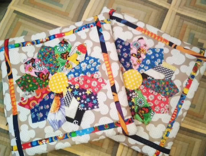 Одеяло в стиле пэчворк