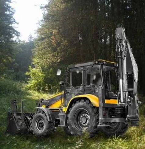 Экскаватор-погрузчик, трактор в аренду.