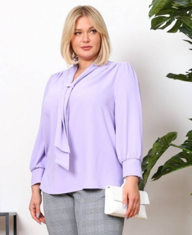 Нарядная Туника (цвет сиреневый) Размер 66 Нарядная Туника (цвет сиреневый) Размер 66