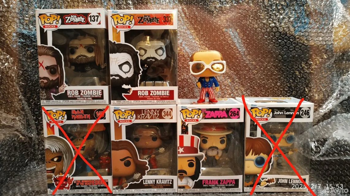 Коллекционные фигурки Funco Pop Rocks в Москве фото 3 Личные вещи Москва