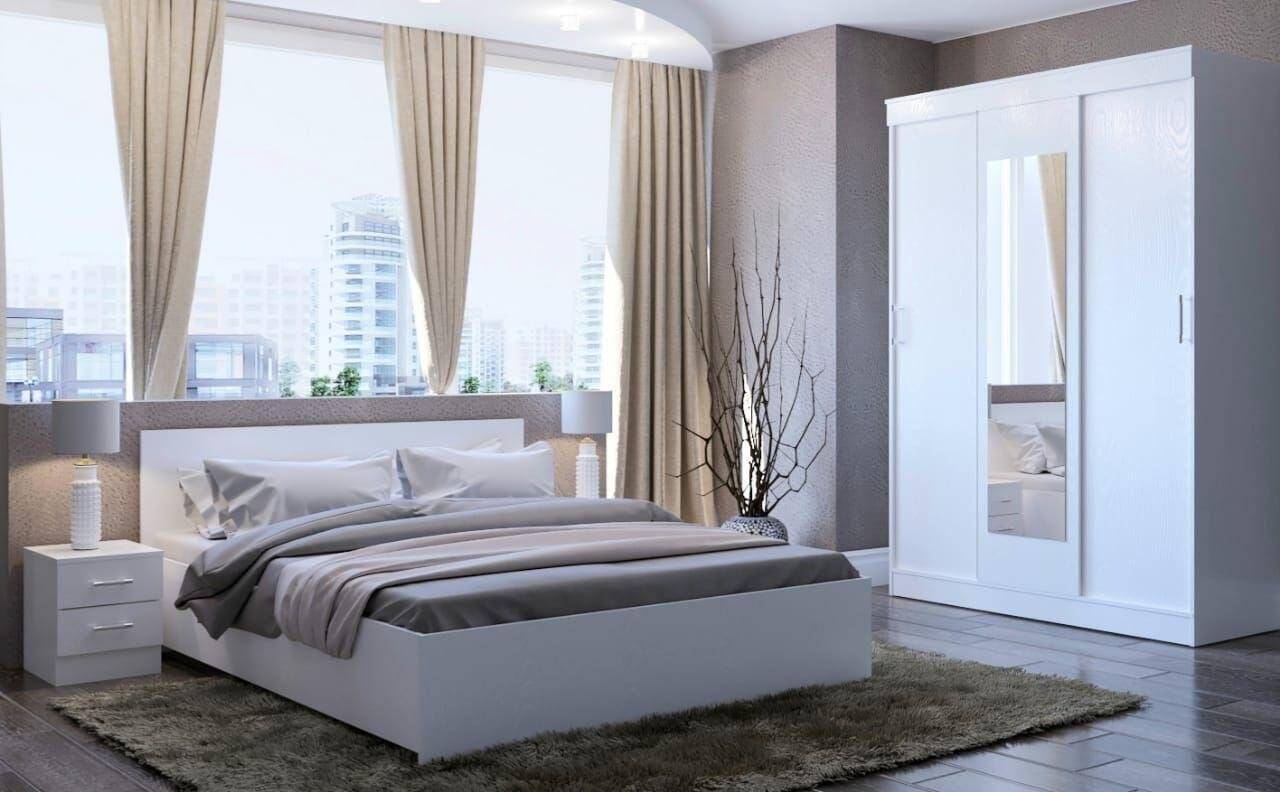 Спальный гарнитур кровать с матрасом комфорт и шкаф-купе в Москве фото 3 Для дома и дачи Москва