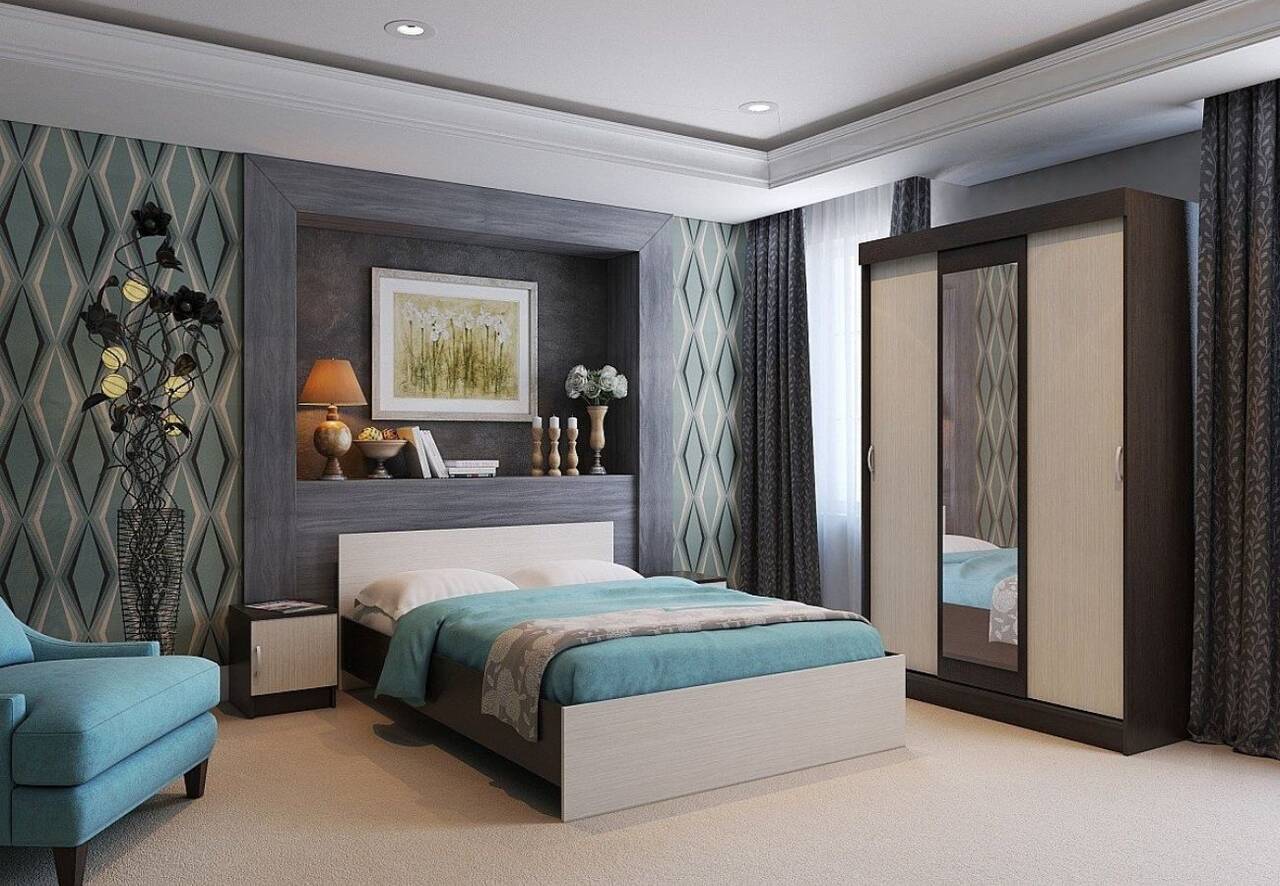 Спальный гарнитур кровать с матрасом комфорт и шкаф-купе в Москве фото 5 Для дома и дачи Москва