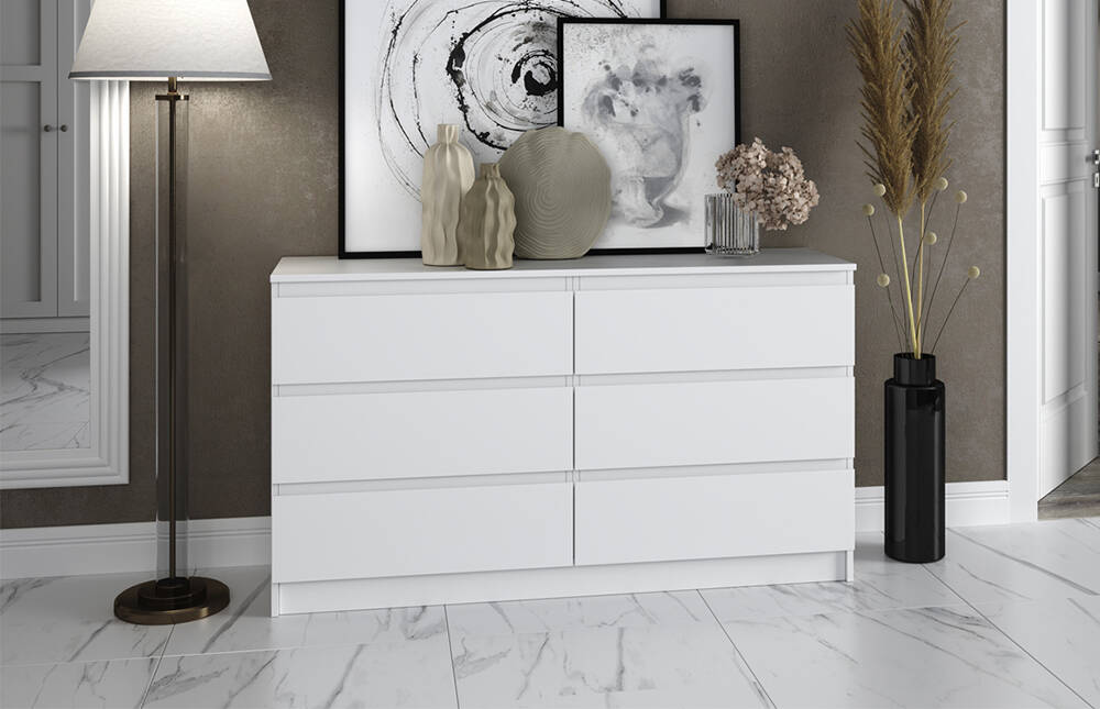 Комод на 6 ящиков 120 см белый в Москве фото 1 Для дома и дачи Москва