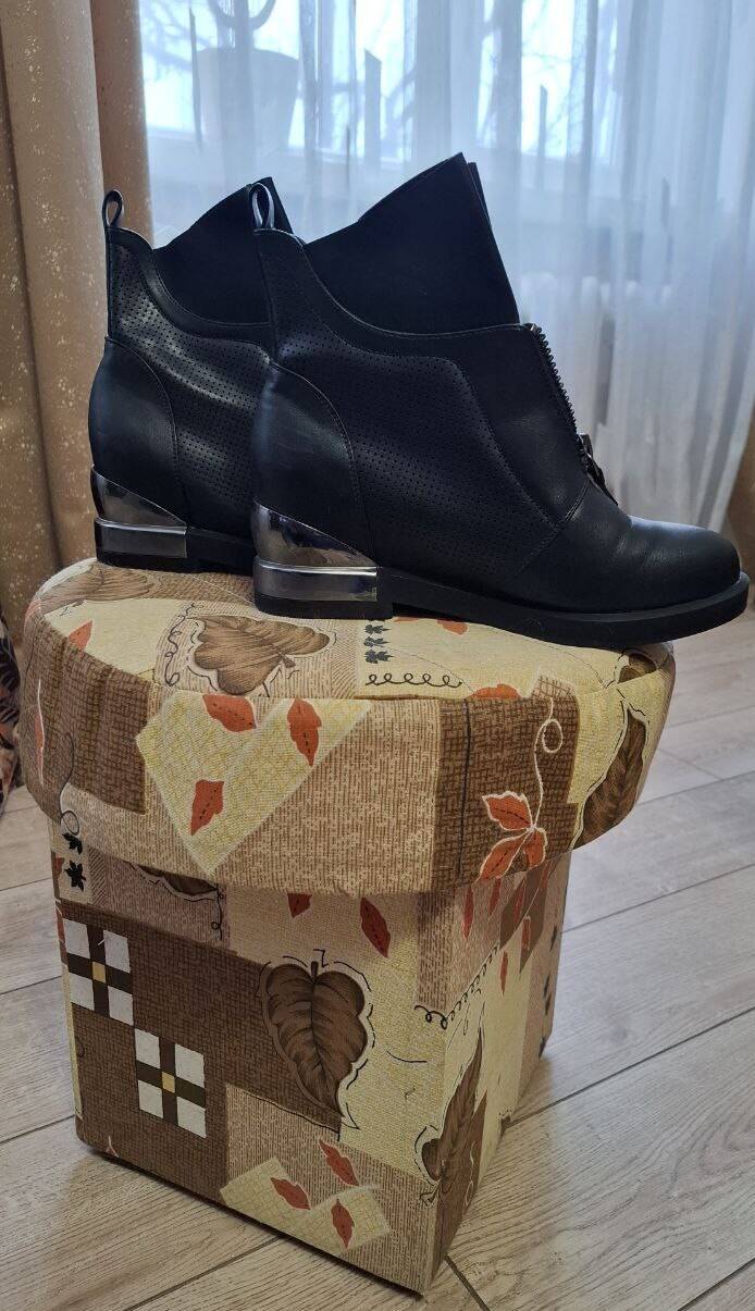  Ботинки натуральная кожа