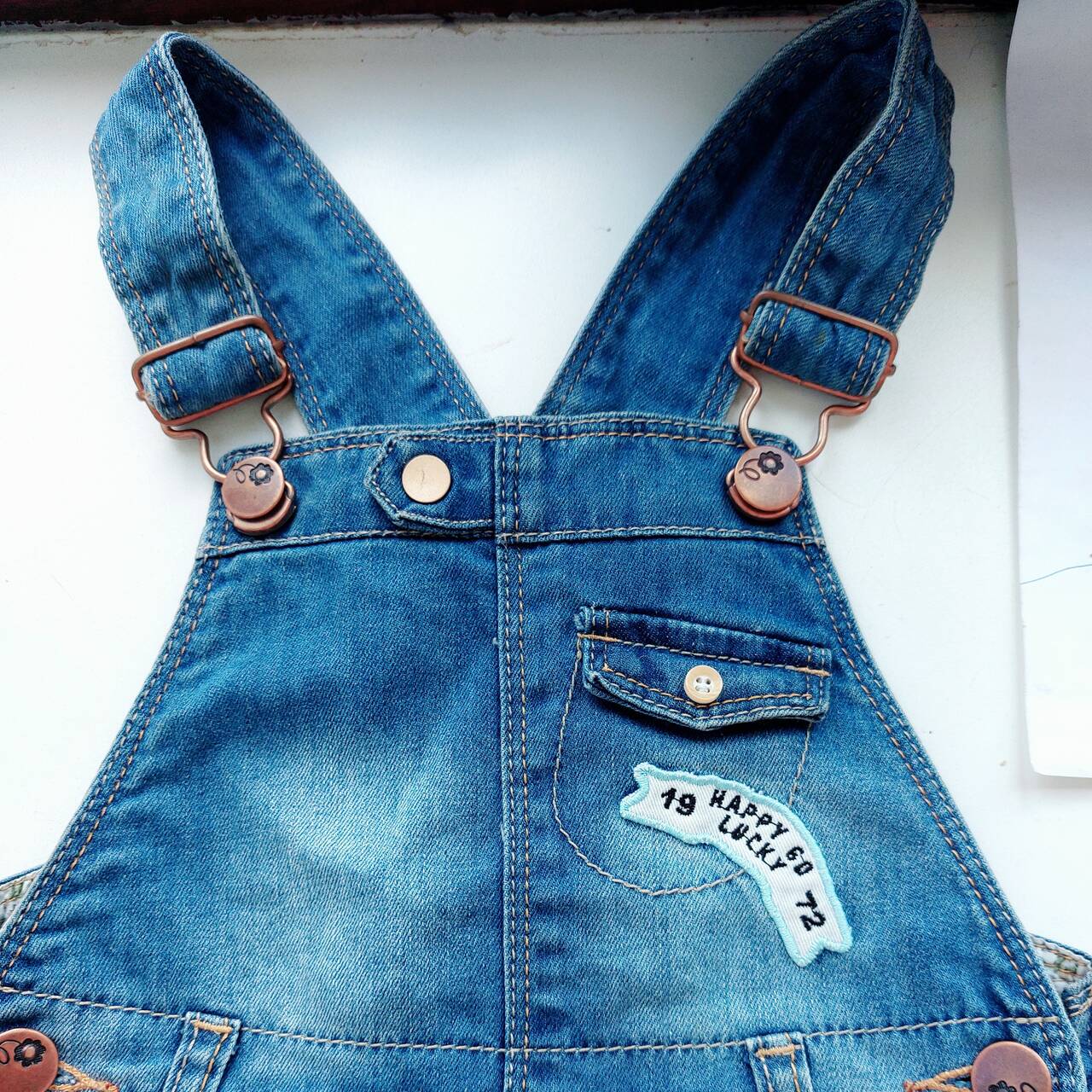 Джинсовый детский сарафан , размер 98 Джинсовый детский сарафан , размер 98