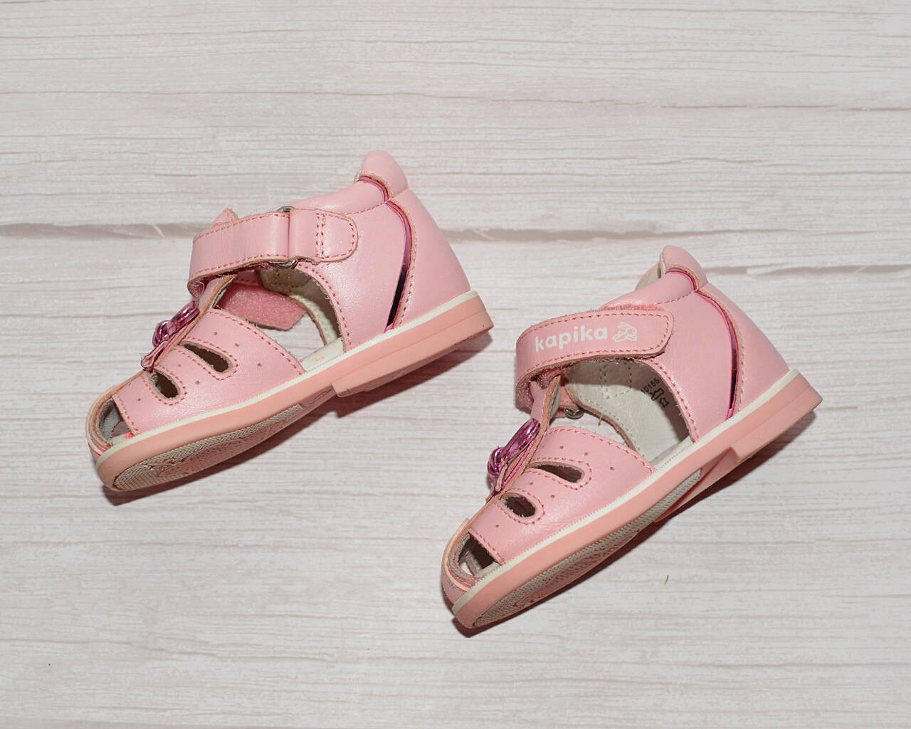 Сандалии для девочек, НАТУР. кожа, бренд «Kapika», 21 размер в Санкт-Петербурге фото 3 Личные вещи Санкт-Петербург