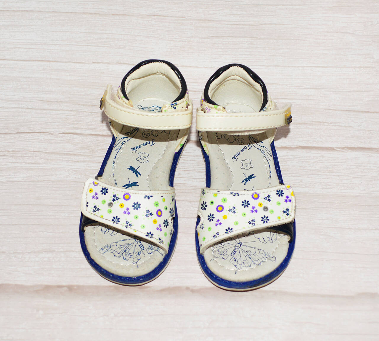 Сандалии для девочки, НАТУР. кожа, бренд - Tom.miki, ОРИГИНАЛ в Санкт-Петербурге фото 3 Личные вещи Санкт-Петербург