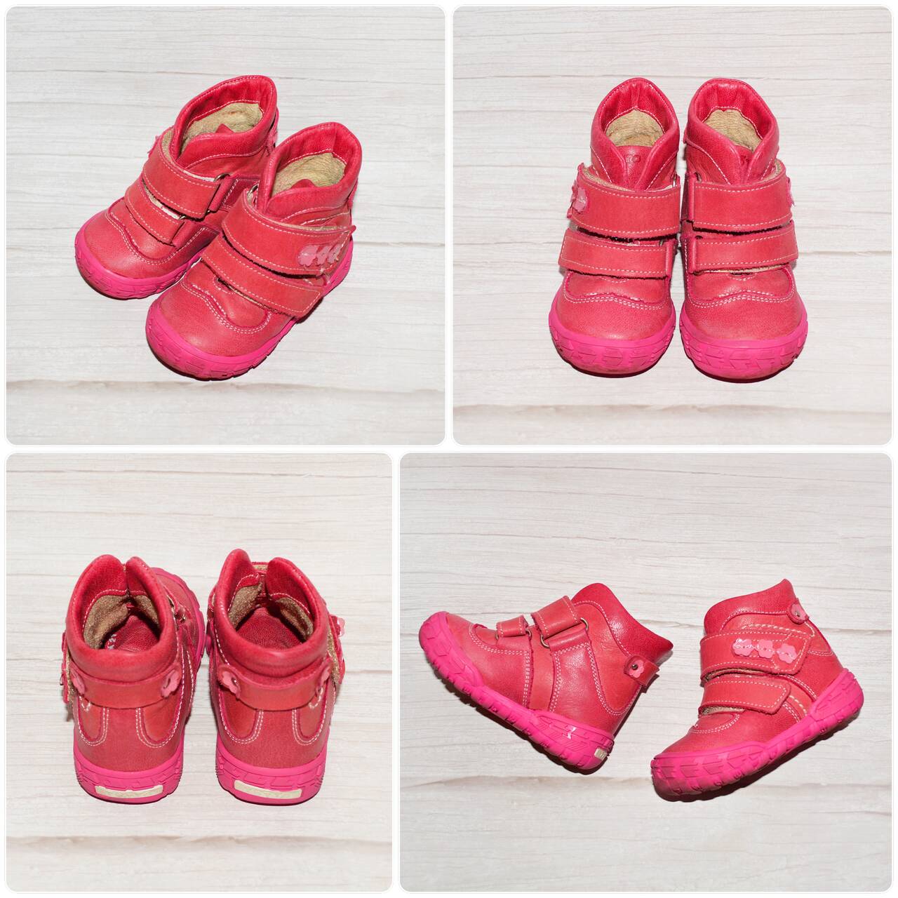 Детские ботинки для девочки (осень/весна), НАТУР. кожа, 21/22 размер, бренд Тотто, ОРИГИНАЛ