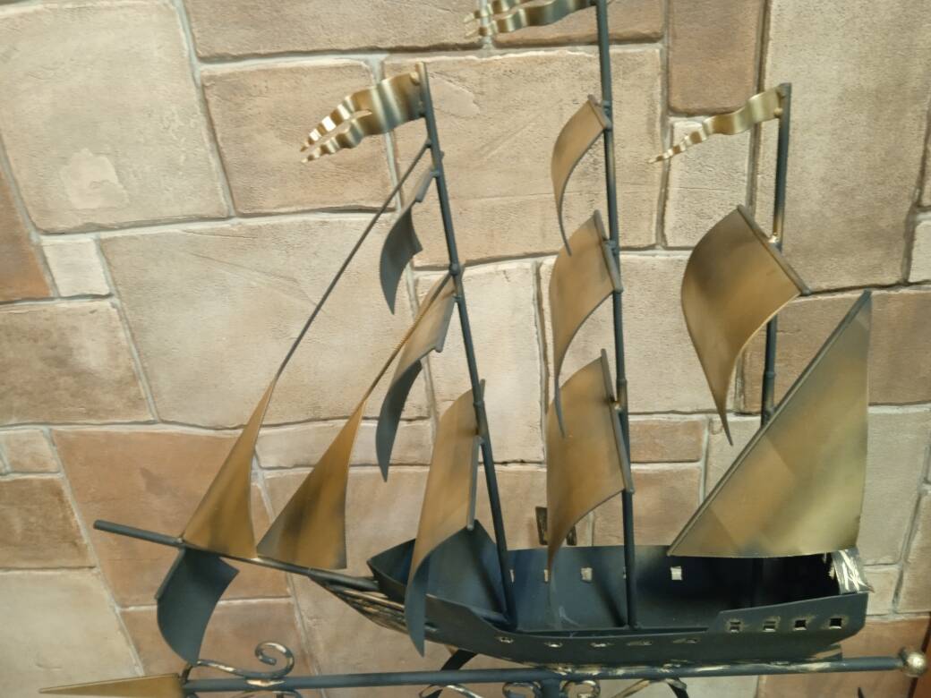 Флюгер "КОРАБЛЬ "ЗОЛОТАЯ ЖЕМЧУЖИНА" с коваными элементами в Королёве фото 4 Для дома и дачи Королёв Флюгер "КОРАБЛЬ "ЗОЛОТАЯ ЖЕМЧУЖИНА" с коваными элементами в Королёве фото 4 Для дома и дачи Королёв