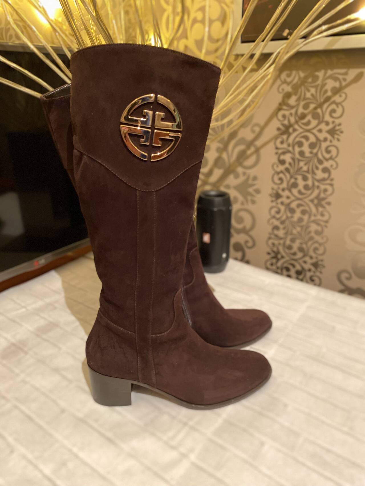 Сапоги женские натуральная замша