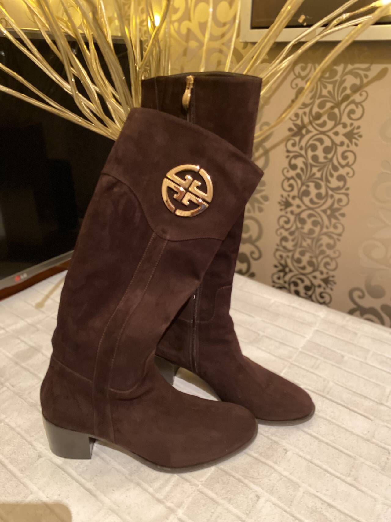 Сапоги женские натуральная замша в Одинцово фото 4 Личные вещи Одинцово