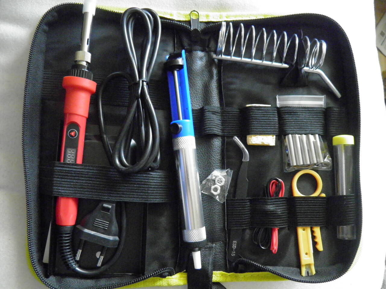 Электро паяльник керамический с термо регулятором в наборе новый