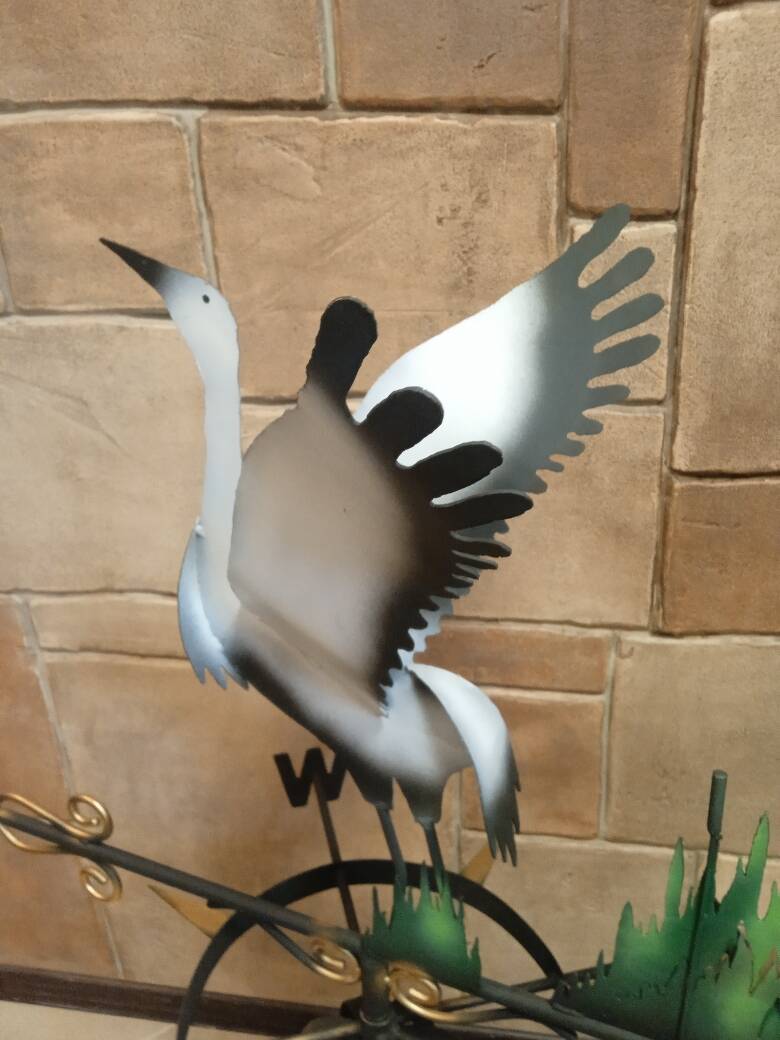 Флюгер "АИСТ СЧАСТЬЯ" металлический (ПОД ЗАКАЗ) в Королёве фото 2 Для дома и дачи Королёв