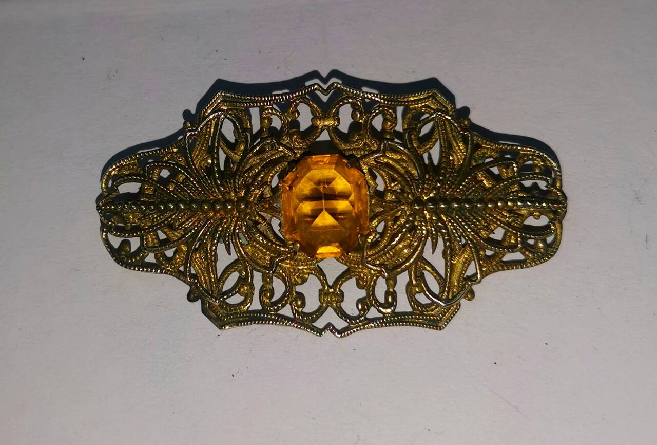Винтажная брошь. Борокко. 