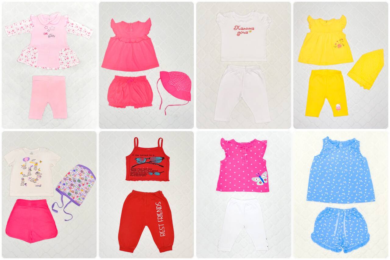 Комплекты летние для девочек, РАЗНЫЕ размеры в Санкт-Петербурге фото 1 Личные вещи Санкт-Петербург