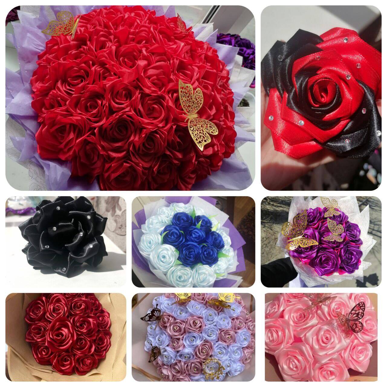 Букеты из атластных лент  в Екатеринбурге фото 6 Личные вещи Екатеринбург